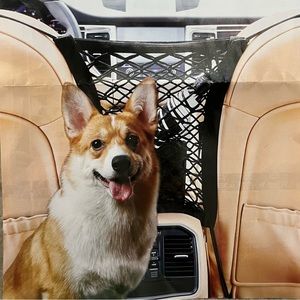 3 Layer 11"x11.8" Car Dog Barrier, Auto Seat Net Organizer, Universal Stretchy